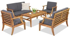 Záhradný nábytok z agátového dreva Danang Coffee 6 Garden Point