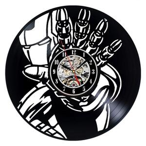 Beling vinylové nástenné hodiny Iron Man 2 čierne, 59A36Q57J