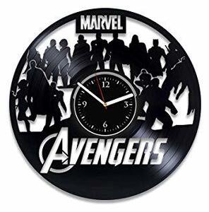 Beling vinylové nástenné hodiny Avengers čierne, 69GDDS