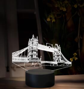 Beling 3D lampa,Tower Bridge London, 16 farebná SMSL5T8