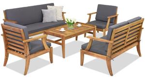 Záhradný nábytok z agátového dreva Danang Coffee 7 Garden Point
