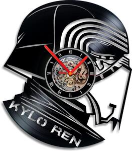 Beling vinylové nástenné hodiny Kylo Ren čierne, 77GG9A36Q
