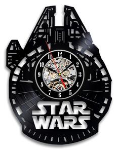 Beling vinylové nástenné hodiny Milenium falcon čierne, 59A36Q5931F