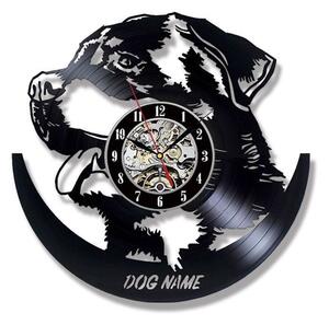 Beling vinylové nástenné hodiny Rottweiler čierne, GLX52Q5BN