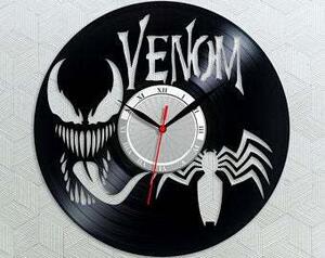 Beling vinylové nástenné hodiny Venom čierne, 9FFQA36Q