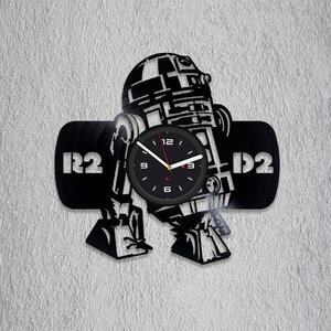 Beling vinylové nástenné hodiny R2D2, 2 čierne, 8R8VBA36Q