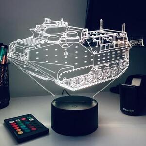 Beling 3D lampa, Tank AAV-P7/A1 , 7 farebná PDSW
