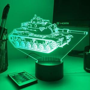 Beling 3D lampa, Tank M60 Patton , 7 farebná PPL2CS