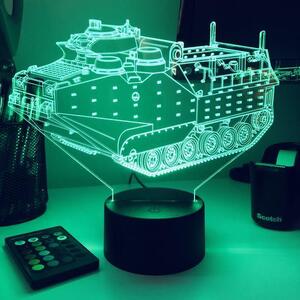 Beling 3D lampa, Tank AAV-P7/A1 , 7 farebná PDSW