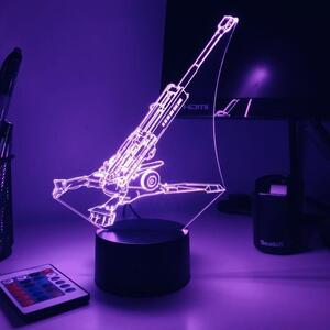 Beling 3D lampa, Delo M777 Howitzer , 7 farebná PDSWSSA