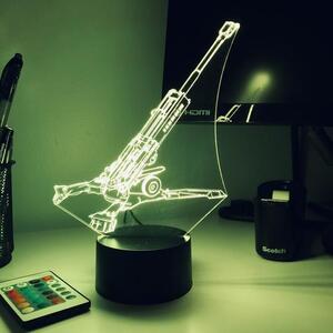 Beling 3D lampa, Delo M777 Howitzer , 7 farebná PDSWSSA