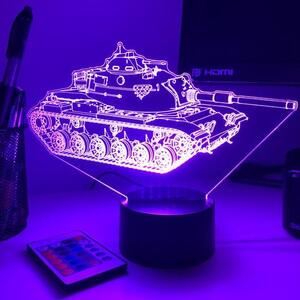Beling 3D lampa, Tank M60 Patton , 7 farebná PPL2CS