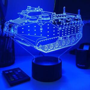 Beling 3D lampa, Tank AAV-P7/A1 , 7 farebná PDSW