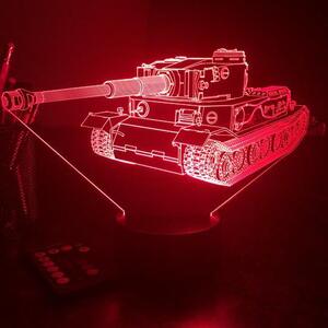 Beling 3D lampa, VK 45.01 Tiger tank, 7 farebná 1PDAQS