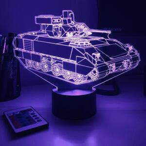 Beling 3D lampa, Tank M2 Bradley IFV , 7 farebná 1PDSWSSA