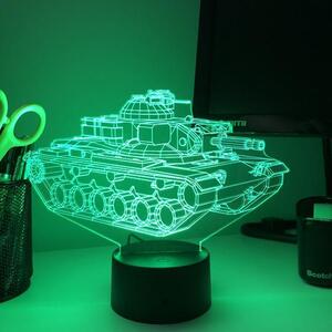 Beling 3D lampa, Tank M60 Patton , 7 farebná 1PD5SWSSA