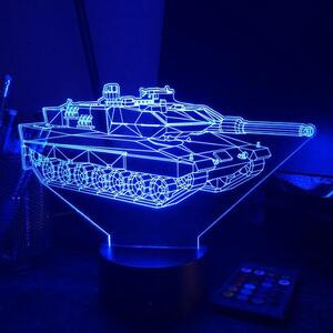 Beling 3D lampa, Tank Leopard 2, 7 farebná 1PDAQS