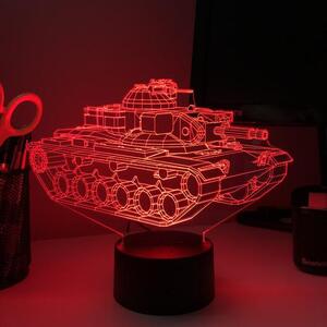 Beling 3D lampa, Tank M60 Patton , 7 farebná 1PD5SWSSA