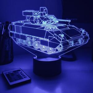 Beling 3D lampa, Tank M2 Bradley IFV , 7 farebná 1PDSWSSA