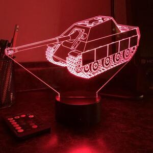 Beling 3D lampa,Jagdpanther Tank, 7 farebná 1PDAQSSAQ2