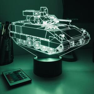 Beling 3D lampa, Tank M2 Bradley IFV , 7 farebná 1PDSWSSA