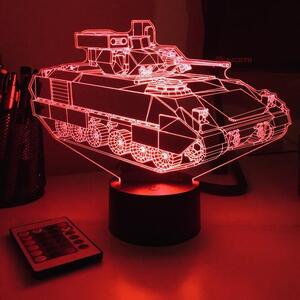 Beling 3D lampa, Tank M2 Bradley IFV , 7 farebná 1PDSWSSA
