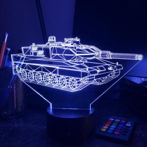 Beling 3D lampa, Tank Leopard 2, 7 farebná 1PDAQS