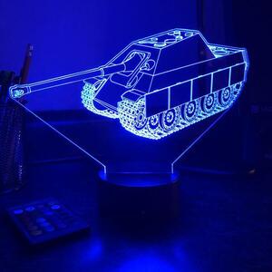 Beling 3D lampa,Jagdpanther Tank, 7 farebná 1PDAQSSAQ2
