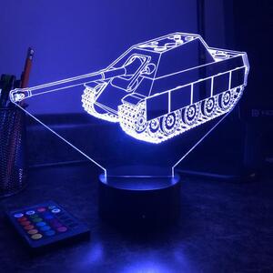 Beling 3D lampa,Jagdpanther Tank, 7 farebná 1PDAQSSAQ2