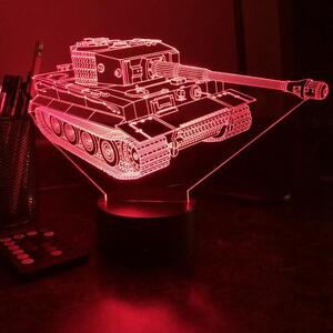 Beling 3D lampa, Tiger tank, 7 farebná 1PDQQWR
