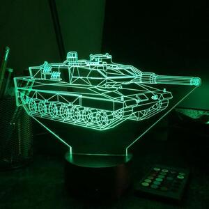 Beling 3D lampa, Tank Leopard 2, 7 farebná 1PDAQS