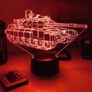 Beling 3D lampa,Tank T-90, 7 farebná 1PDAQSSAQ2S
