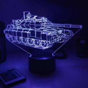 Beling 3D lampa,Tank T-90, 7 farebná 1PDAQSSAQ2S