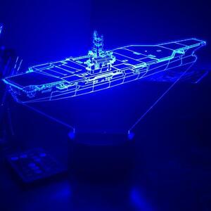 Beling 3D lampa,USN lietadlová loď, 7 farebná 5L6