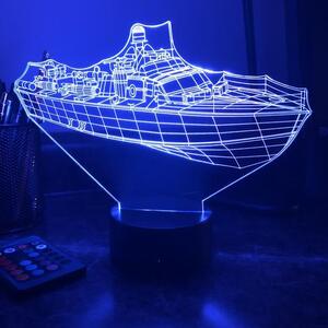 Beling 3D lampa,PT Boat 305 , 7 farebná 5L6SA