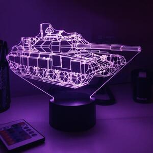 Beling 3D lampa,Tank T-90, 7 farebná 1PDAQSSAQ2S