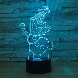 Beling 3D lampa,Olaf 7 Farebná RELO5F