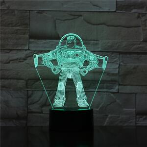 Beling 3D lampa, Buzz Lightyear – Toy Story , 7 Farebná RL8DDWS