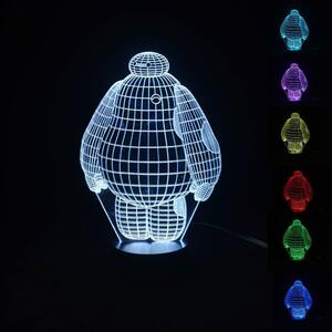 Beling 3D lampa, Baymax , 7 Farebná RL8DD