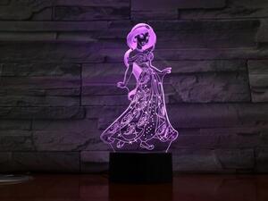 Beling 3D lampa,Jasmine 7 Farebná R55MW