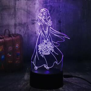 Beling 3D lampa Snow White7 Farebná RDW5