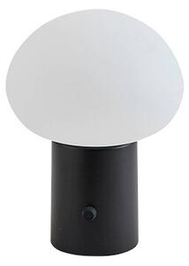 Lindby - Zelie Portable Stolová Lampa IP44 Čierna/Biela