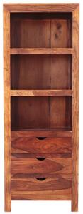 Knižnica rustikálna 65x180x45 z dreva palisander