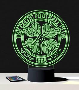 Beling 3D lampa, Celtic FC, futbalový darček,16 farebná S8862WL