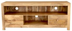 Drevený stolík pod tv z masívu mango 150x60x45