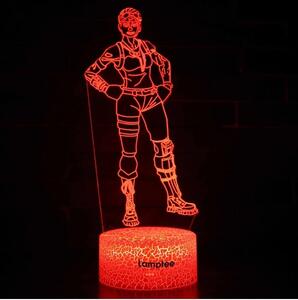 Beling 3D lampa, Fortnite Ghoul, 7 farebná L3DDWS4