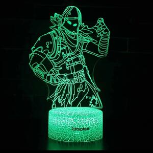 Beling 3D lampa, Fortnite Raven, 7 farebná 88RFD5