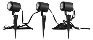 Lindby - Nymo Smart LED Vonkajšie Bodové Svietidlo w/Spike 3 pcs. Čierna