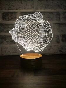 Beling 3D lampa Medvedia hlava, 7 farebná SLO77K