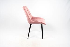 TRISTE jedálenská stolička, antický ružový zamat
